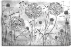 Kussenhoes 60x40 Cm - Natuur - Stilleven - Zwart - Wit - Katoen / Polyester - Voor Binnen