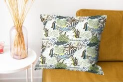 Kussenhoes 50x50 Cm - Jungle - Bladeren - Vormen - Katoen / Polyester - Voor Binnen -Pillowmonkey 1200x802 126
