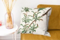 Kussenhoes 50x50 Cm - Vintage - Bladeren - Japans - Katoen / Polyester - Voor Binnen -Pillowmonkey 1200x802 17