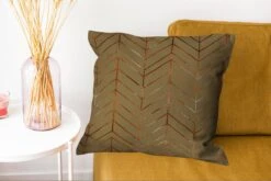 Sierkussens - Kussentjes Woonkamer - 50x50 Cm - Patronen - Luxe - Brons - Groen -Pillowmonkey 1200x802 192
