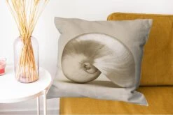 Sierkussens - Kussentjes Woonkamer - 60x60 Cm - Schelp -Parel -Wit -Pillowmonkey 1200x802 210