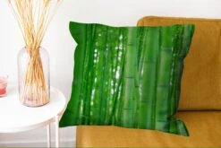 Sierkussens - Kussentjes Woonkamer - 60x60 Cm - Het Bamboebos Van Arashiyama Van Dichtbij -Pillowmonkey 1200x802 216