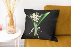Sierkussens - Kussentjes Woonkamer - 45x45 Cm - Lelietjes Van Dalen - Bloemen - Stilleven - Flora -Pillowmonkey 1200x802 220