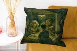 Sierkussens - Kussentjes Woonkamer - 60x60 Cm - De Aardappeleters - Vincent Van Gogh -Pillowmonkey 1200x802 279