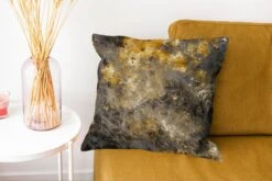 Kussenhoes 45x45 Cm - Marmer - Goud - Zwart - Katoen / Polyester - Voor Binnen -Pillowmonkey 1200x802 35