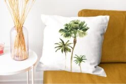 Kussenhoes 50x50 Cm - Jungle - Boom - Groen - Katoen / Polyester - Voor Binnen -Pillowmonkey 1200x802 39