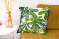 Kussenhoes 50x50 Cm - Bomen En Bladeren In Jungle - Katoen / Polyester - Voor Binnen -Pillowmonkey 1200x802 4