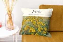 Kussenhoes 45x45 Cm - Schilderij - Jerusalem Artichoke Flowers - Monet - Katoen / Polyester - Voor Binnen 12 Kussenhoes 45x45 Cm - Schilderij - Jerusalem Artichoke Flowers - Monet - Katoen / Polyester - Voor Binnen -Pillowmonkey 1200x802 54