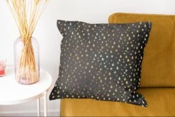 Kussenhoes 50x50 Cm - Patronen - Sterren - Goud - Katoen / Polyester - Voor Binnen -Pillowmonkey 1200x802 56
