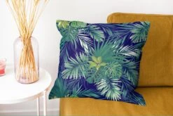 Kussenhoes 50x50 Cm - Jungle - Patronen - Blad - Jongens - Meisjes - Kinderen - Katoen / Polyester - Voor Binnen -Pillowmonkey 1200x802 67