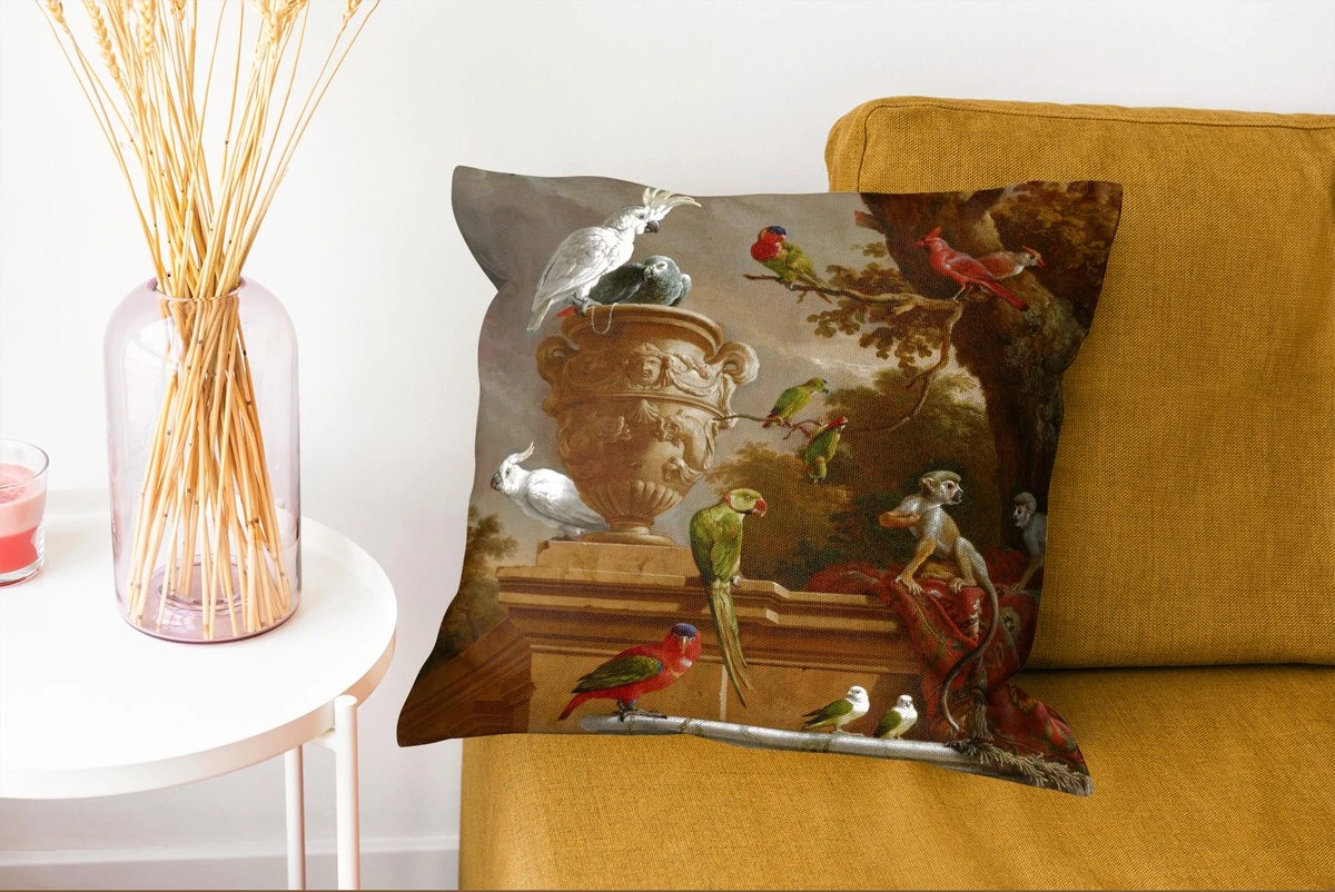 Kussenhoes 45x45 Cm - De Menagerie - Melchior D'Hondecoeter - Katoen / Polyester - Voor Binnen 7 Kussenhoes 45x45 Cm - De Menagerie - Melchior D'Hondecoeter - Katoen / Polyester - Voor Binnen - Afbeelding 5