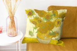 Kussenhoes 50x50 Cm - Zonnebloemen - Vincent Van Gogh - Katoen / Polyester - Voor Binnen -Pillowmonkey 1200x802 94
