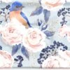 Kussenhoes 50x30 Cm - Patronen - Roos - Vogel - Blauw - Katoen / Polyester - Voor Binnen -Pillowmonkey 1200x803 17