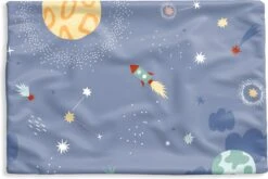 Kussenhoes 60x40 Cm - Ruimte - Kinderkamer - Sterren - Katoen / Polyester - Voor Binnen