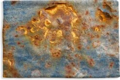 Kussenhoes 60x40 Cm - Staal - Roest - Goud - Katoen / Polyester - Voor Binnen