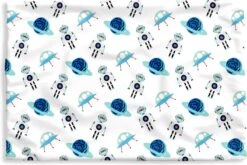 Kussenhoes 50x30 Cm - Space - Robot - Planeten - Patroon - Katoen / Polyester - Voor Binnen