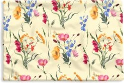 Kussenhoes 50x30 Cm - Pasen - Patroon - Bloem - Katoen / Polyester - Voor Binnen