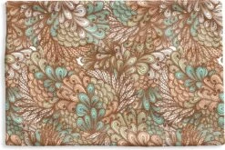 Kussenhoes 60x40 Cm - Bladeren - Abstract - Patronen - Katoen / Polyester - Voor Binnen