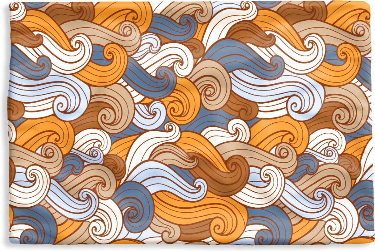 Kussenhoes 60x40 Cm - Vintage - Japans - Patronen - Katoen / Polyester - Voor Binnen 3 Kussenhoes 60x40 Cm - Vintage - Japans - Patronen - Katoen / Polyester - Voor Binnen