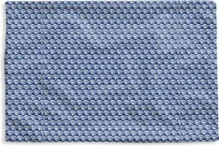 Kussenhoes 50x30 Cm - Japan - Blauw - Wit - Patronen - Katoen / Polyester - Voor Binnen