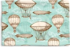 Kussenhoes 50x30 Cm - Vintage - Luchtballon - Kinderen - Patronen - Katoen / Polyester - Voor Binnen