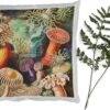 Sierkussens - Kussentjes Woonkamer - 60x60 Cm - Ernst Haeckel - Anemoon - Retro - Natuur - Planten - Zee
