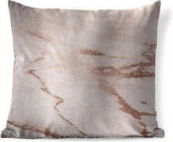 Sierkussens - Kussentjes Woonkamer - 40x40 Cm - Marmer - Roze - Rosé - Goud -Pillowmonkey 1200x979 11