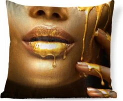 Sierkussen - Kussens Vrouw Verf - Goud - 50 Cm X 50 Cm 22 Sierkussen - Kussens Vrouw Verf - Goud - 50 Cm X 50 Cm -Pillowmonkey 1200x979 20