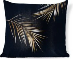Sierkussens - Kussen - Twee Gouden Bladeren Op Een Zwarte Achtergrond - 40x40 Cm - Kussen Van Katoen 23 Sierkussens - Kussen - Twee Gouden Bladeren Op Een Zwarte Achtergrond - 40x40 Cm - Kussen Van Katoen -Pillowmonkey 1200x979 24