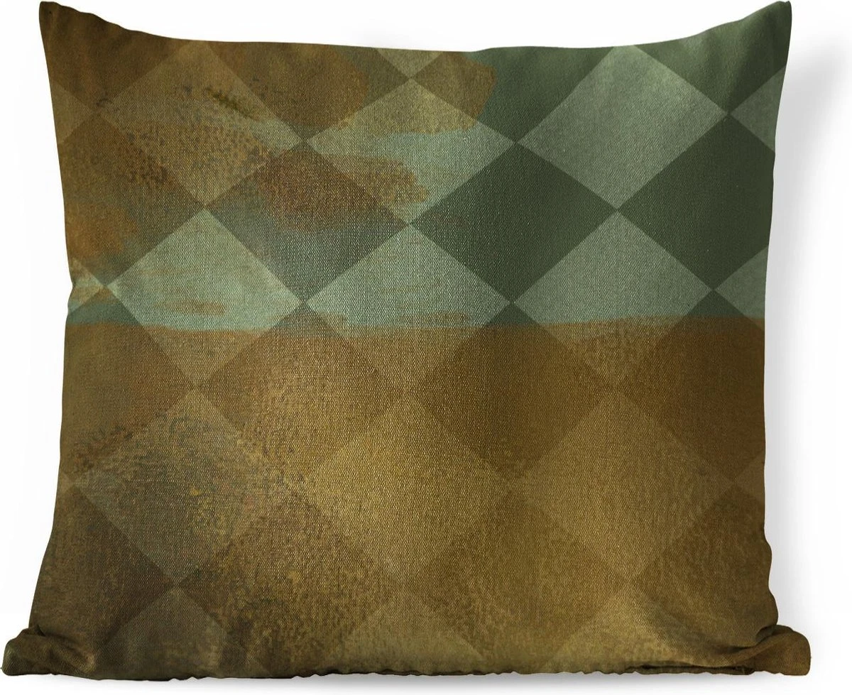 Sierkussens - Kussentjes Woonkamer - 45x45 Cm - Wit - Groen - Vierkant 3 Sierkussens - Kussentjes Woonkamer - 45x45 Cm - Wit - Groen - Vierkant