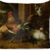 Sierkussens - Kussen - Hoenderhof - Schilderij Van Melchior D'Hondecoeter - 45x45 Cm - Kussen Van Katoen -Pillowmonkey 1200x979 38