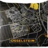 Buitenkussen - Plattegrond - IJsselstein - Goud - Zwart - 45x45 Cm - Weerbestendig -Pillowmonkey 1200x979 71