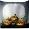 Buitenkussens - Tuin - Een Illustratie Van Lachende Pompoenen Tijdens Halloween - 40x40 Cm -Pillowmonkey 1200x979 84