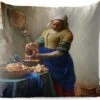 Buitenkussens - Tuin - Het Melkmeisje - Schilderij Van Johannes Vermeer - 50x50 Cm -Pillowmonkey 1200x979 85