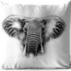 Sierkussen Buiten - Olifant - Dieren - Zwart - Wit - 60x60 Cm - Weerbestendig -Pillowmonkey 1200x984 5